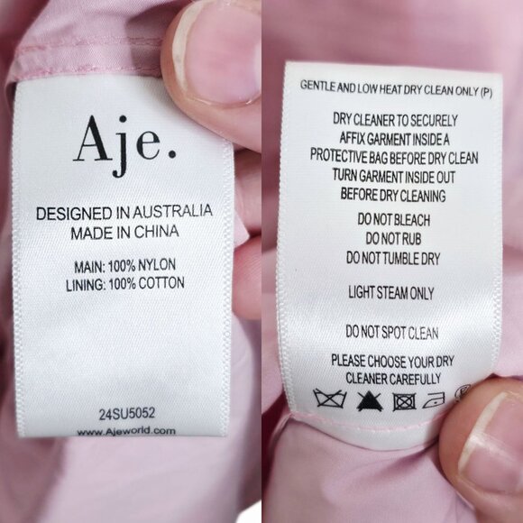 Aje Soundscape Maxi Dress Chalk Pink Strapless‎ Ruffle Tiered Size US 2 AU 6 - Picture 10 of 16